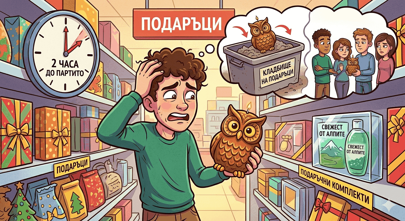 Изкуството да подаряваш: Как да не се превърнеш в „човека с ненужните свещи“