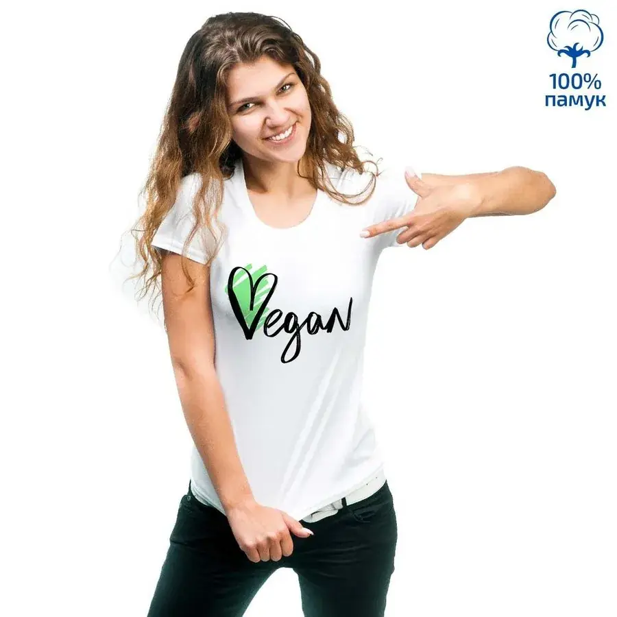 Дамска тениска Vegan - 1